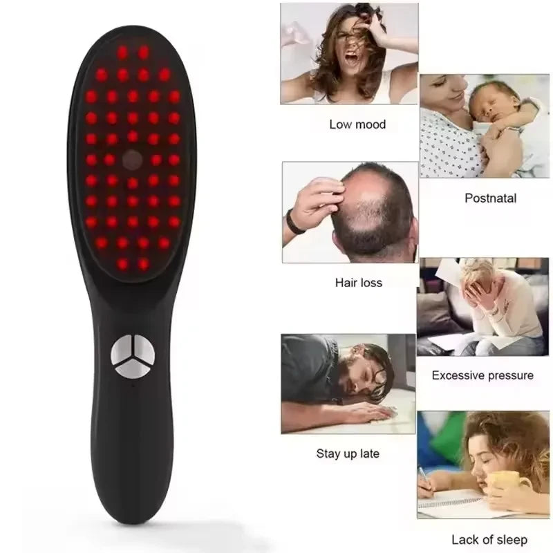 Electric Scalp Vibration Massage Brush